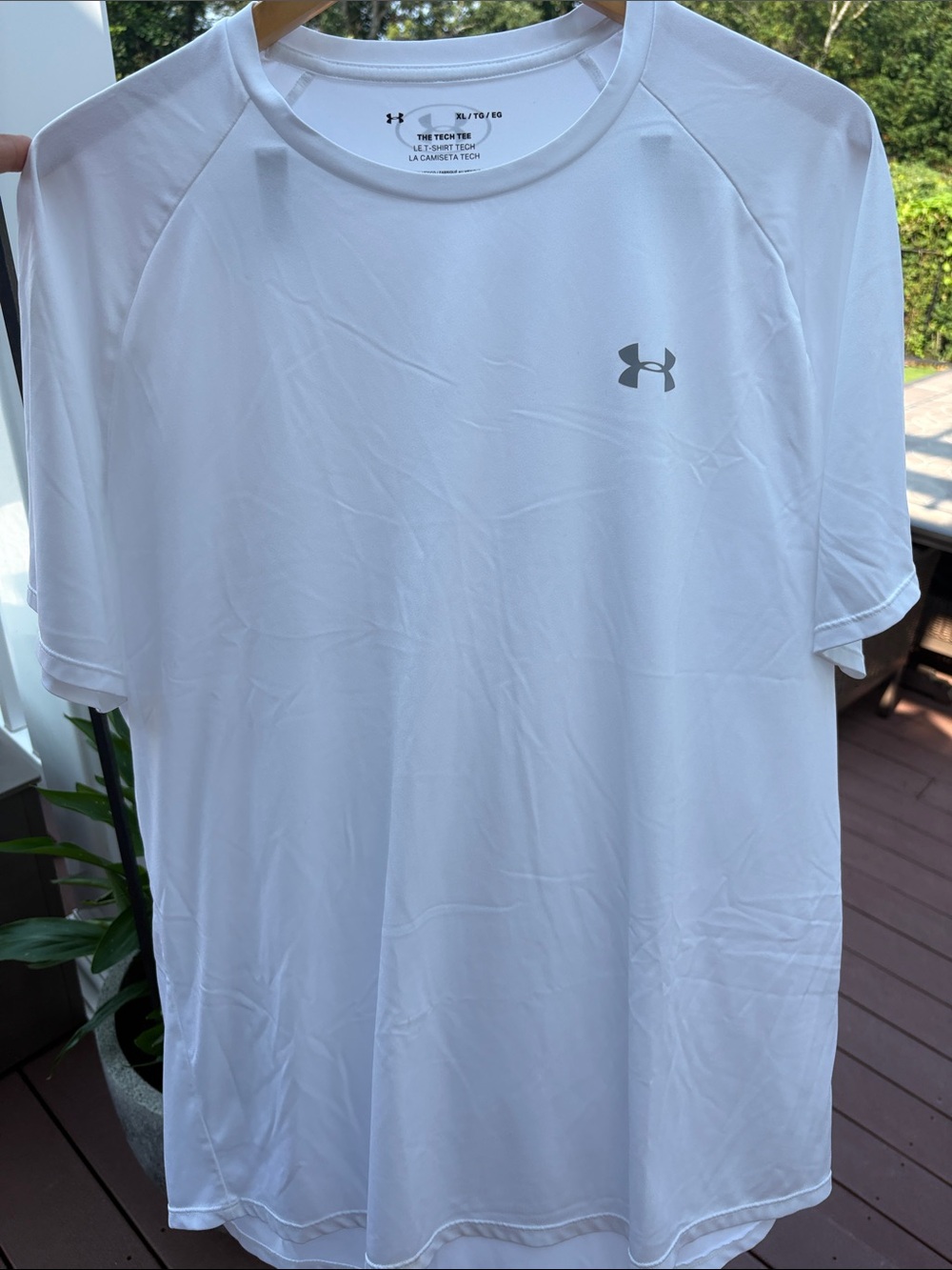Under Armour Men’s White Short Sleeve Performance Tee with Logo